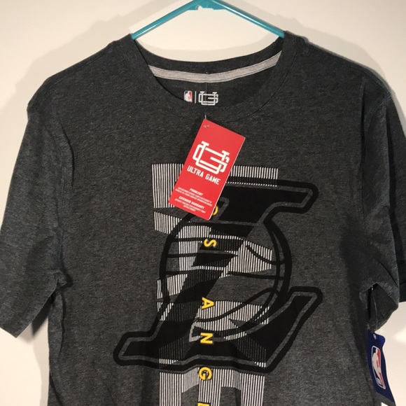 NBA, Ultra Game Los Angeles LA Lakers Gray T-shirt - Picture 2 of 6